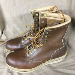 Mens Carolina Boot , safety toe, leather size 8.5 D